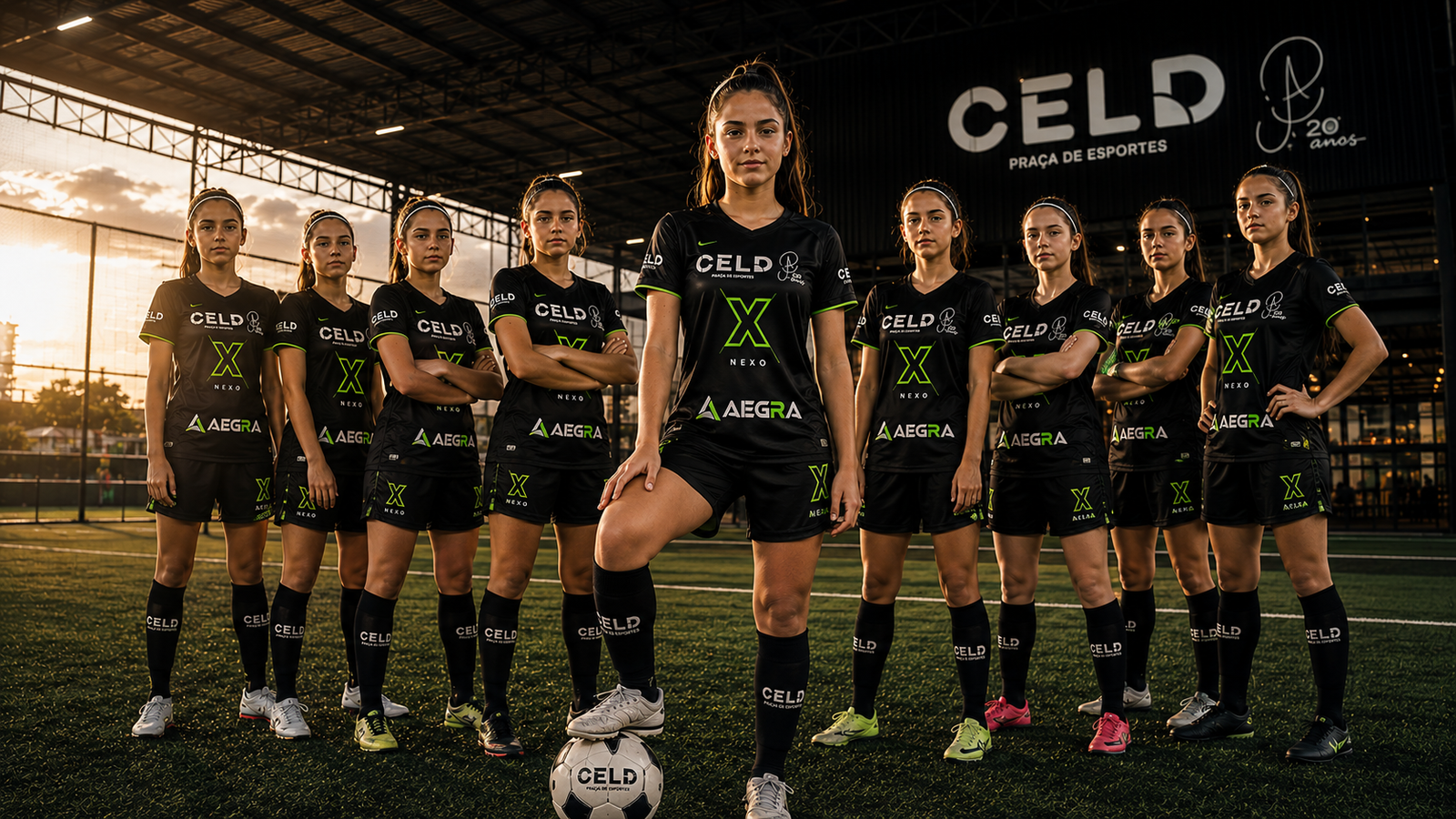 Uniforme CELD — Atletas e patrocinadores